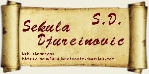 Sekula Đureinović vizit kartica
